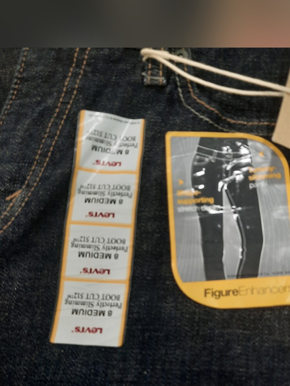 Levi's 512 Indigo Bootcut Jeans Perfectly Slimming NWT - Picture 2 of 6